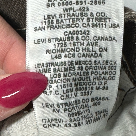 Levi's 501XX Men's 29 x 30 Straight Leg Button Fly Brown Denim Wash Cotton - Picture 10 of 12